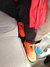 卡尔美（KELME）儿童足球鞋魔术贴免系带碎钉TF透气学生球鞋6873003 荧光橙 33 实拍图