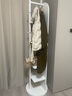 风叶青青实木穿衣镜家用可旋转全身镜落地镜挂衣架收纳架一体卧室试衣镜子 象牙白-滚轮款【普通版45cm】 实拍图