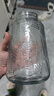 九千谷 树叶浮雕玻璃花瓶 玫瑰花富贵竹玻璃插花器酒店玄关客厅餐厅装饰摆件大号-透明色4795 实拍图
