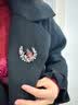 瑞饰界高档月亮水钻胸针女奢华礼盒胸花女西装外套配饰情人节礼物送女友 紫色 实拍图