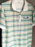 妄潮大码POLO衫短袖t恤男夏季条纹带领翻领时尚潮牌冰丝休闲半袖T 【高质量跑量款】坊R13浅绿 XL 建议体重115-125斤可穿 实拍图