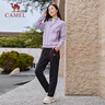 骆驼（CAMEL）运动套装女立领长袖两件套休闲运动服 7C2226L5463 华芙紫 XXL 实拍图