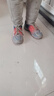fengyunge男鞋夏季新款运动休闲跑步气垫减震初中学生增高老爹潮鞋子男 黑桔 41 (255mm) 实拍图