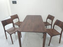 寻木之旅 实木餐桌椅组合北美黑胡桃木餐桌家用小户型吃饭桌子 1.6m餐桌+4把椅子 实拍图