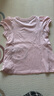 戴维贝拉（DAVE＆BELLA）【库洛米联名】儿童短袖t恤甜美女童上衣纯棉女宝宝衣服夏季新款 粉色【现货】 110 cm（建议身高100-110cm） 实拍图