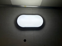壁灯led走廊过道楼梯阳台卧室超薄户外防水浴室卫生间墙壁灯 [黑色框]常规款 超亮 椭圆形 实拍图