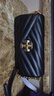 Tory Burch 汤丽柏琦【线上专享】KIRA 小号绗缝翻盖肩背包女包TB 90456 黑色 001 OS 实拍图