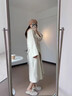 春乏2025年流行春秋季中长款过膝双面绒毛呢外套女百搭小个子呢子大衣 米白色双面尼版[卡码拍小] M 建议115斤-130斤[卡码拍小] 实拍图