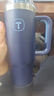 特百惠（Tupperware）大T保温杯1.1L大容量便携咖啡杯双男女夏季水杯子带把手 夜海蓝 实拍图