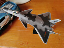 中麦微歼20战斗机模型仿真合金飞机隐形战机儿童玩具摆件退伍礼物纪念品 歼20战斗机 天空灰 实拍图