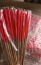 竹签蜡烛祭拜用品上供家用寺庙供佛拜佛红蜡烛香烛用品 红蜡烛20支装【2*30CM】 实拍图