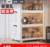 水天一方（SHUITIANYIFANG） 收纳柜简易安装折叠衣柜零食储物柜厨房客厅杂物玩具收纳箱柜子 折叠收纳柜*三层 50cm长*31cm宽 实拍图