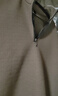罗蒙（ROMON）含绵羊毛半拉链加绒加厚卫衣男士秋冬保暖休闲t恤男立领打底外套 单件装-咖色 (加绒含羊毛) L 170码 实拍图