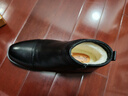 强人冬季棉鞋3515羊毛保暖三接头皮鞋头层牛皮商务男鞋 JDS16C 黑 44 实拍图