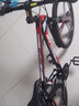EG7山地自行车成人学生变速越野单车双减震赛车26寸青少年男女 三刀【升级减震 超强承重】黑红 24寸24速【适合：145-165CM】 实拍图