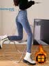 真维斯（Jeanswest）牛仔裤女士冬季加绒裤女高腰保暖紧身小脚显瘦长裤黑色加绒28 实拍图