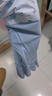 京迭橡胶手套洗碗加绒加长 厨房家用清洁家务洗衣防水抗寒女耐用乳胶 束口蓝色【单层洗碗手套】 1双 实拍图