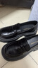ZHR乐福鞋女增高厚底学院风单鞋女百搭黑色皮鞋女 AH551 黑色 39  实拍图