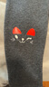 南极人儿童裤子女童打底裤女孩学生秋冬加绒加厚保暖裤子 猫咪深灰 130 实拍图