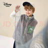 迪士尼（DISNEY）童装儿童男女童舒棉绒马甲时尚保暖坎肩上衣24冬DB341DE06雅灰150 实拍图