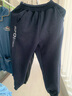 罗蒙儿童裤子男童冬款儿童运动裤束脚卫裤校裤女童校园裤藏青薄绒160 实拍图