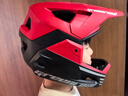 GREENROAD绿道越野头盔山地自行车轻蜂速降林道可拆卸全盔骑行机车儿童成人男女 新品-石榴红+双肩布袋送风镜 M码（54-58CM）帽檐下巴可拆卸 实拍图