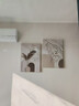 现代简约卧室床头装饰画抽象线条人物挂画奶油风原木风客厅墙壁画 A款-静美时光 35*50cm布纹理面 实拍图