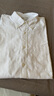 无印良品 MUJI 男式 棉水洗牛津 纽扣领 长袖衬衫 衬衣外套纯棉全棉 白色 M (170/92A) 实拍图
