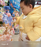 巴拉巴拉童装婴儿羽绒服男童冬季女童短款外套儿童宝宝萌 蛾黄31004 110 充绒量92g 实拍图