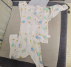 G.DUCKKIDS小黄鸭婴儿秋衣套装全棉高腰护肚秋裤男女宝宝长袖分体睡衣 远山蓝 120 cm 实拍图