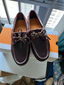 添柏岚（Timberland）官方男鞋船鞋乐福鞋牛皮手工缝制轻便偏小|25077 25077W/棕色 43.5 实拍图