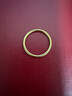 梦金园【新年礼物】黄金戒指女 古法素圈足金戒指 12圈口-约1.78g 实拍图