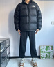 北面（The North Face）美版1996Nuptse男女款羽绒服潮牌经典户外700蓬-鸭/鹅绒随机发 NF0A3C8D男款LE4-黑色 XL 实拍图