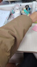 太平鸟男装羽绒服灯芯绒拼接男短款冬季情侣面包服 饼干棕1 S  实拍图