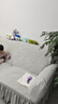 粉小萌裙边沙发套全包罩四季通用三座一妃无需测量防猫抓通用型防尘盖布 树叶加厚-浅灰 套餐1：右贵妃+无扶单人+左双人 实拍图