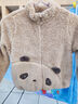 戴维贝拉（DAVE＆BELLA）童装珊瑚绒女童上衣儿童毛绒外套冬季新款男宝宝外衣小童衣服 卡其色【现货】 120 cm（建议身高110-120cm） 实拍图
