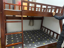 美念胡桃木儿童上下床实木高低床双层床上下铺床两层木床子母床 胡桃色【爬梯款】床+床垫+书架 上铺宽115cm下铺宽135cm 实拍图
