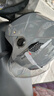 安迪亚新国标电动车头盔3c认证男女士四季通用骑行半盔双镜片带可拆围脖冬天冬季保暖电瓶车踏板车安全帽 【灰色】双镜片（不含围脖） 实拍图