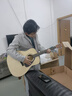 雅马哈（YAMAHA）F600 原声款 云杉木初学者入门民谣吉他圆角吉它41英寸亮光原木色 实拍图