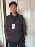 真维斯（Jeanswest）父亲节礼物马甲男无袖棉衣外套秋冬男士新款纯色中青年坎肩保暖休 A4-50-908黑色 2XL (建议130-150斤) 实拍图