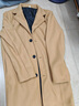卡度顿春秋季妮子大衣男韩版纯色修身中长款毛呢外套男上衣商务休闲风衣 卡其色 2XL （140-160斤左右） 实拍图