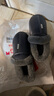 奥康（Aokang）冬季包跟棉拖鞋男士新款包头大码防水防滑保暖PU皮棉鞋女秋冬老人 藏青【加绒防溅水】 44-45 【适合43-44码】 实拍图