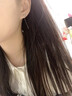 BJYLS999足银玫瑰花耳钉女养耳洞纯银耳线耳环不易过敏免摘耳饰礼物女 999足银玫瑰花银色（耳线款） 实拍图