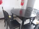 齐乔新中式实木餐桌椅组合方圆两用吃饭桌现代简约跳台可伸缩餐台饭桌 1.35米餐桌 【颜色请备注】 一桌6椅 实拍图