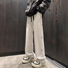 威觉美式hiphop休闲裤子男星星春夏季街舞卫裤薄款直筒垂感运动长裤 灰色-酷尚特A3018 XL （110斤-145斤） 实拍图