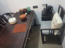 皇朝怡景新中式胡桃木实木书桌 电脑桌写字台办公桌椅子组合 书房家具 书桌带椅子（胡桃木） 1.4米 实拍图
