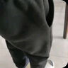 GENIOLAMODE加绒裤男士冬季加厚保暖摇粒绒休闲时尚百搭束脚长裤子 黑色 3XL 实拍图