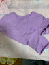 family by gb3096好孩子儿童保暖内衣套装双面磨毛羊绒蚕丝秋衣秋裤中大童睡衣 紫色3098 常规 春秋款 120 加大1码拍 实拍图