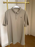 KOLON SPORT/可隆速干POLO 男士吸湿小翻领抗菌户外运动印花短袖 LHPT5MTT31-KK 卡其色 M 170/92A 实拍图