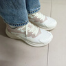 安踏（ANTA）漫步运动鞋女2025夏季新款百搭轻便透气软底老爹鞋休闲鞋跑步鞋女 象牙白/藕灰色【透气网面】 36 【官方正品-假一赔十】 实拍图
